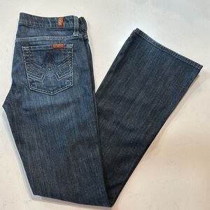 7 For All Mankind “A” Pocket Blue Jeans Size 28